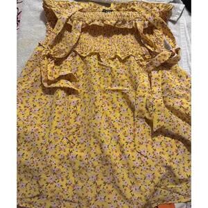 Women's Floral Tank Top - Size XL - Good Condition